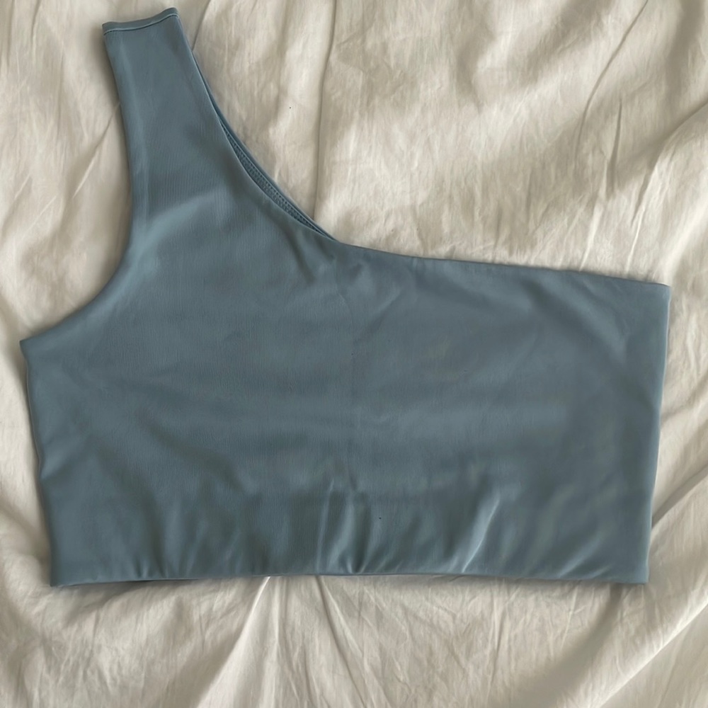 Girlfriend Collective One-Shoulder Bianca Sports Bra